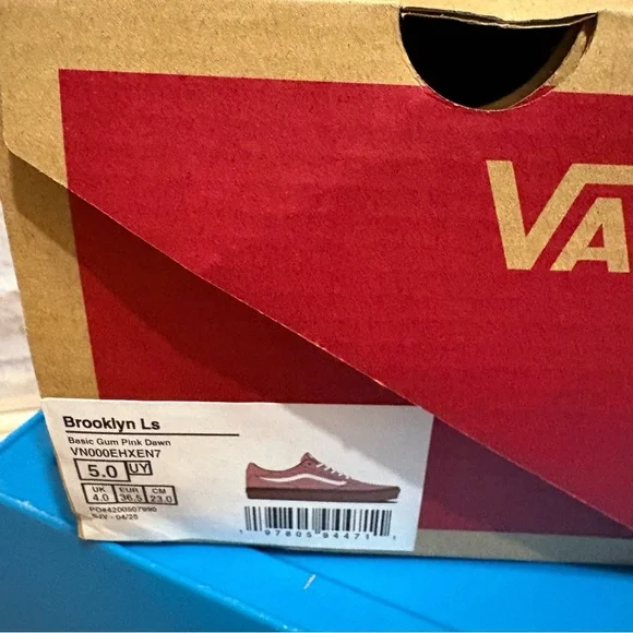 Vans Brooklyn Ls Suede Sneakers Girls Size 5 - Picture 9 of 10